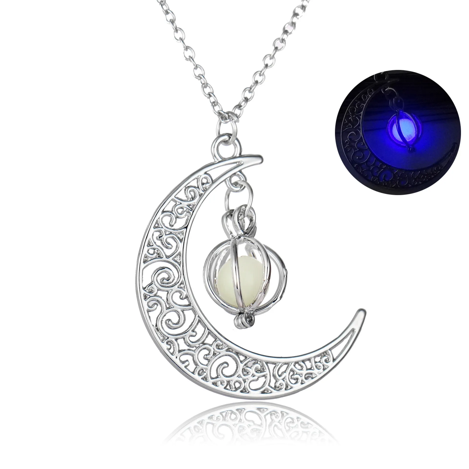 Luminous Moon Stone Healing Pendant Necklace - Image 8
