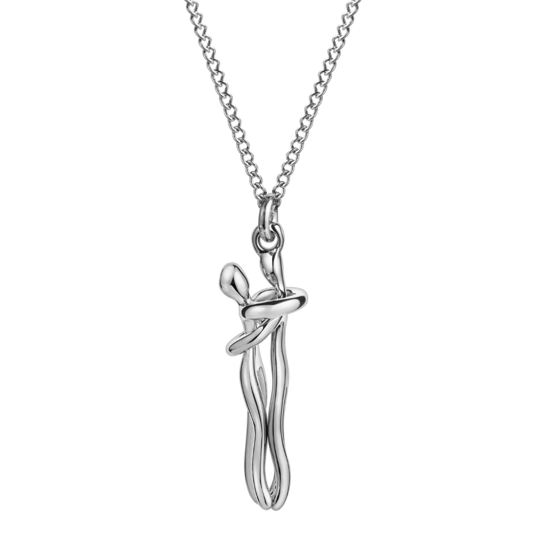 Silver Hug Necklace (With Ring) - Image 6